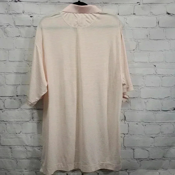 Foot Joy Athletic Fit Orange White Stripe Performance Golf Apparel Size L - Picture 8 of 8